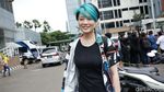 Gaya Leony Trio Kwek Kwek Berambut Biru