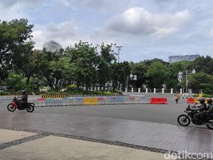 Jelang Aksi 1812, Jalan Seberang Istana Merdeka Ditutup