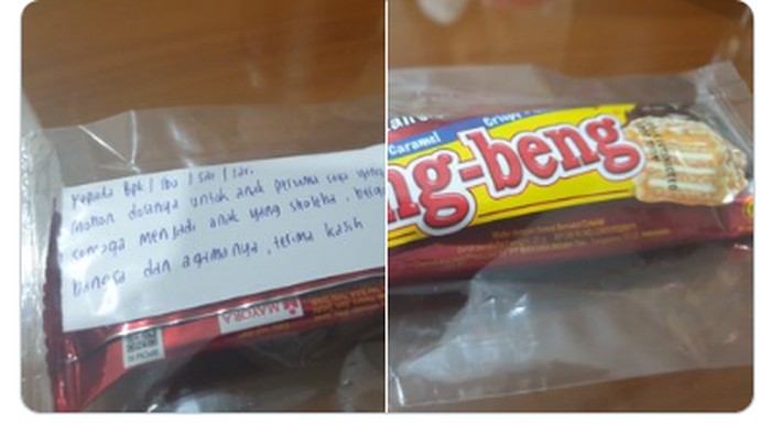 Ojol Bagikan Camilan untuk Rayakan Kelahiran Anaknya