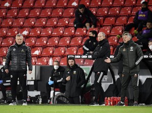 Laga Sheffield Vs MU Diwarnai Aksi Marah-marah Solskjaer