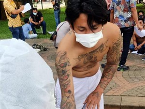 Pria Bertato Pendukung HRS Diamankan di Monas, Polisi: Reaktif COVID-19