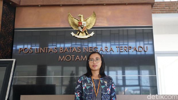 Puspitorini, kasubid Administrasi Umum pada Bidang Pengelolaan PLBN Motamasin