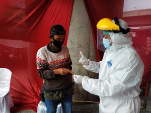 Operasi Kemanusiaan, Polres Pelabuhan Tanjung Priok Gelar Rapid Test