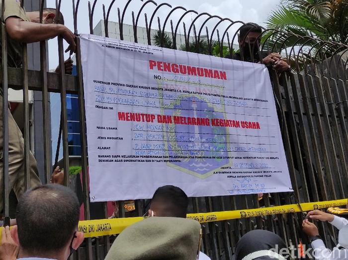 Diskotek New Monggo Mas di Jakarta Barat, disegel.