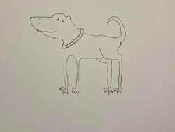 Ketika Mereka Ditantang Melukis Anjing dengan Tangan Nondominan