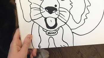 Anjing saya tidak terlalu terkesan dengan potretnya Foto: Boredpanda