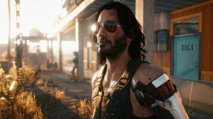 Keanu Reeves di Cyberpunk 2077