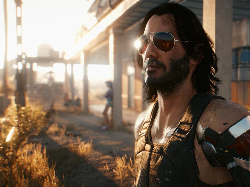 Keanu Reeves di Cyberpunk 2077