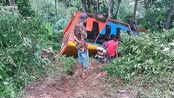 Kecelakaan odong-odong di Kabupaten Batang, Jumat (18/12/2020).