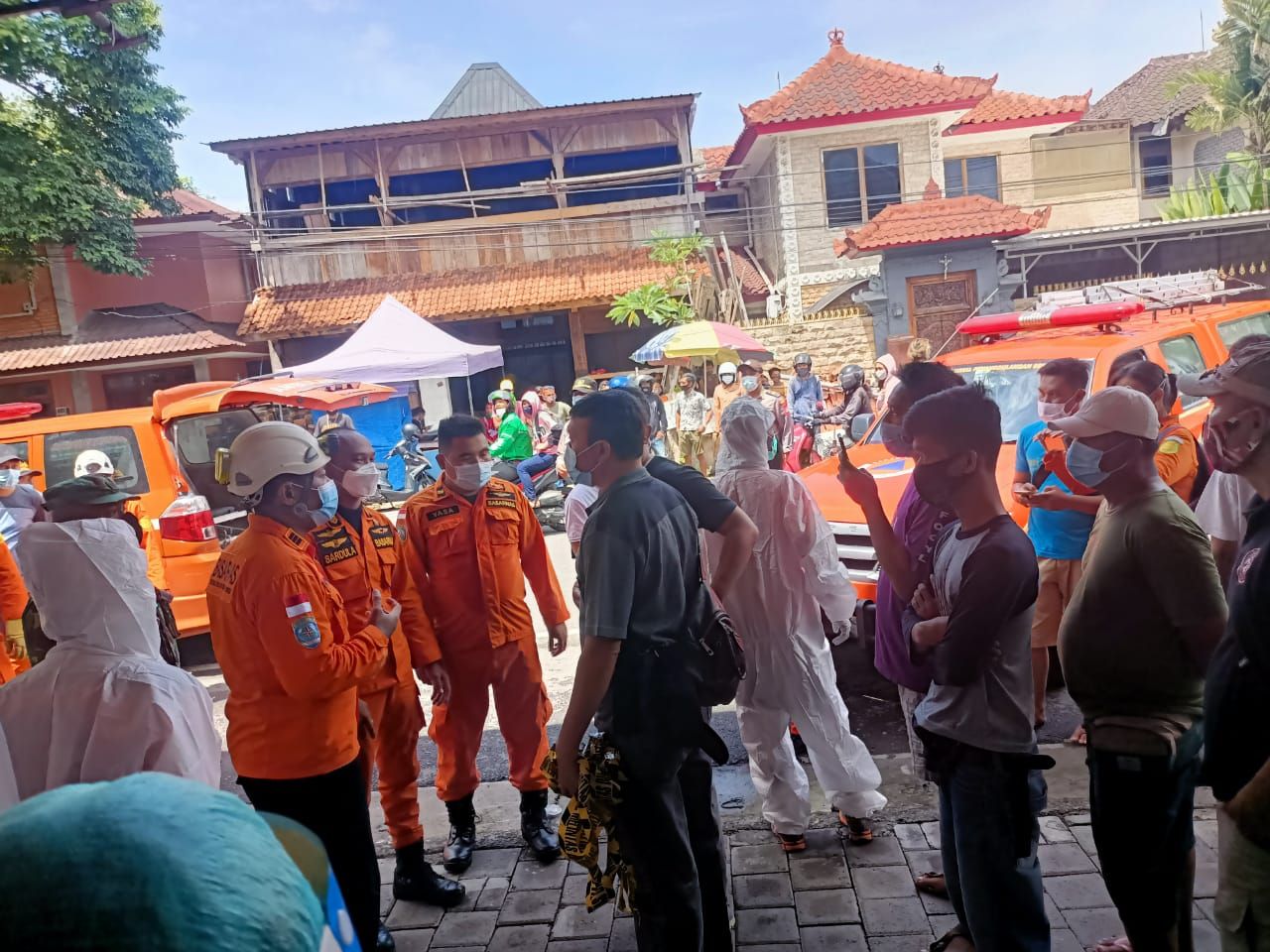 Korban kebocoran gas beracun di penyamakan kulit, Badung, Bali. (Dok Kapolsek Kuta Selatan)