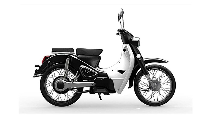 Motor listrik China mirip Honda Super Cub.