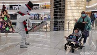 Dekorasi natal ini menjadi daya tarik tersendiri bagi pengunjung.