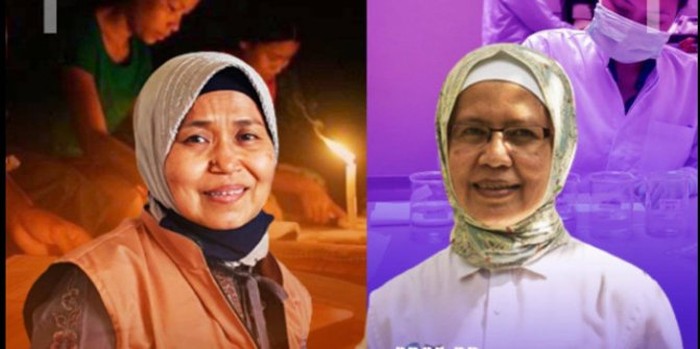 Adi Utarini dan Tri Mumpuni (Facebook Jokowi)