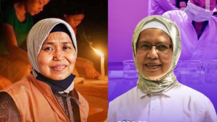 Adi Utarini dan Tri Mumpuni (Facebook Jokowi)