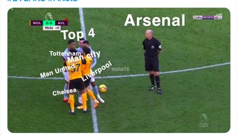 Arsenal melakukan jaga jarak dari tim yang memperebutkan 4 besar. Foto: istimewa