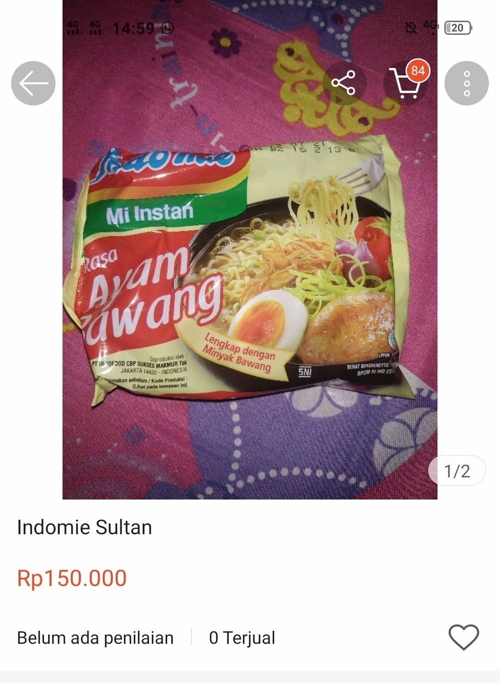 Mie Instan Sebungkus Rp 150 Ribu, Dijual Untuk Orang yang Kebanyakan Duit
