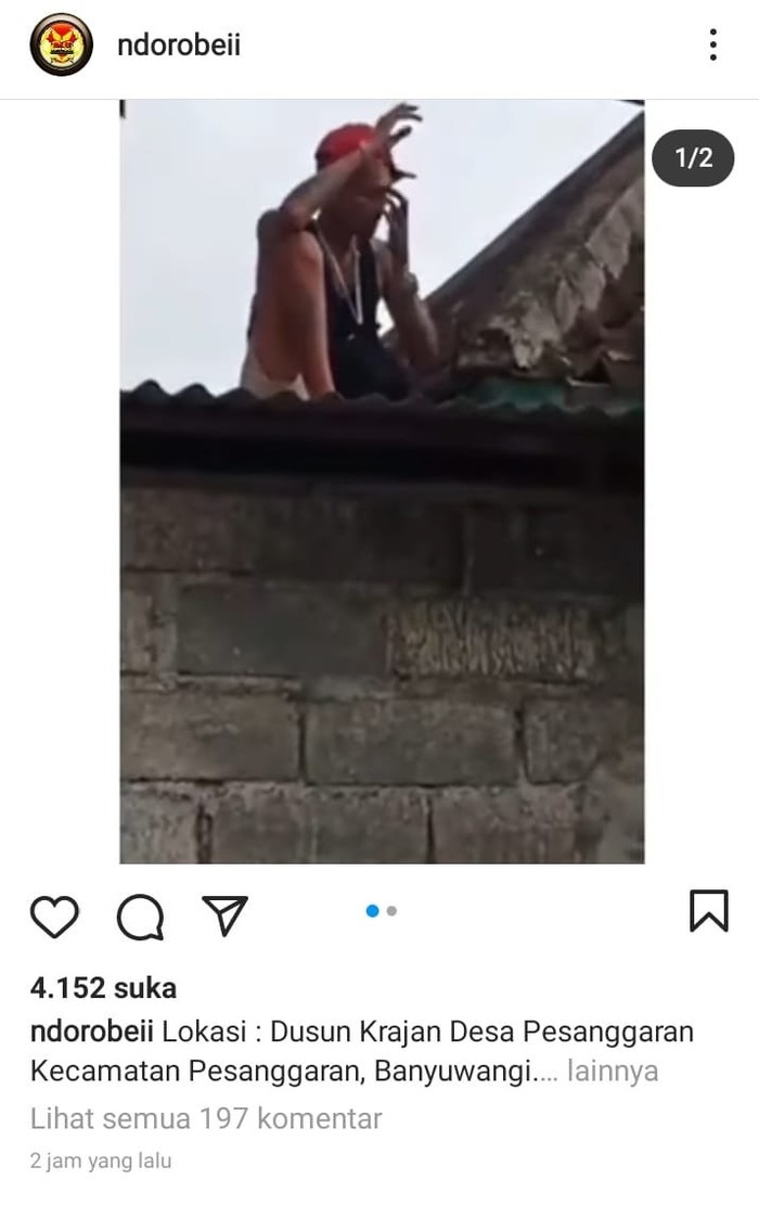 Viral Video Warga Tangkap Maling Ketiduran di Genting
