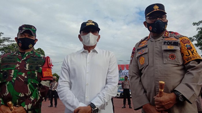 Apel persiapan Operasi Lilin Toba 2020 (Ahmad Arfah-detikcom)