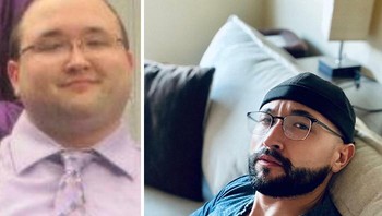 23 vs 31. 7 tahun lalu kehilangan berat badan, model rambut yang aneh dan saya masih mencoba menemukan penampilan. Tapi saya merasa lebih baik hari ini. Foto: Boredpanda