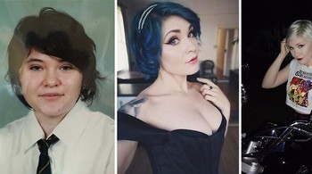 Selalu bermimpi memiliki sepeda motor dan 14 tahun kemudian terwujud dan bersinar di sepanjang jalan. Foto: Boredpanda