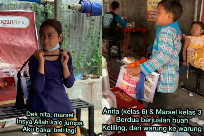 kakak adik jualan buah keliling Kakak Ading di Solo Jualan Buah Keliling