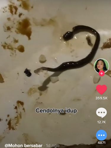 Minum Es di Warung, Wanita Ini Tak Sengaja Seruput Cacing Hidup