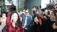 Tissa Biani dan Dul Jaelani makin lengket aja nih. Foto: Noel/detikHOT