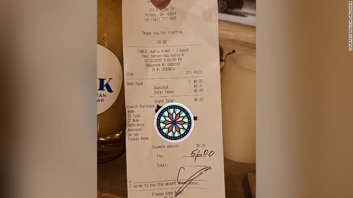 Uang tip USD 5.600