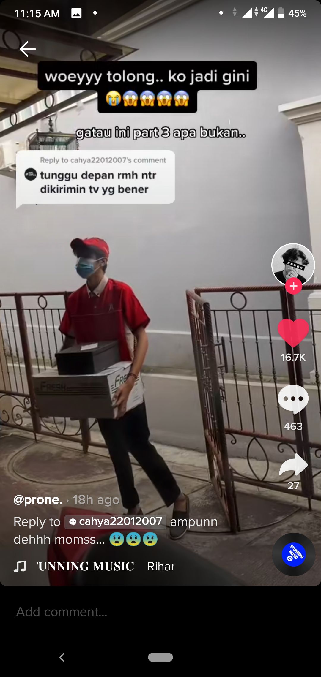 Beli Hadiah TV Buat Ibu, Ternyata Tayangannya Menu KFC
