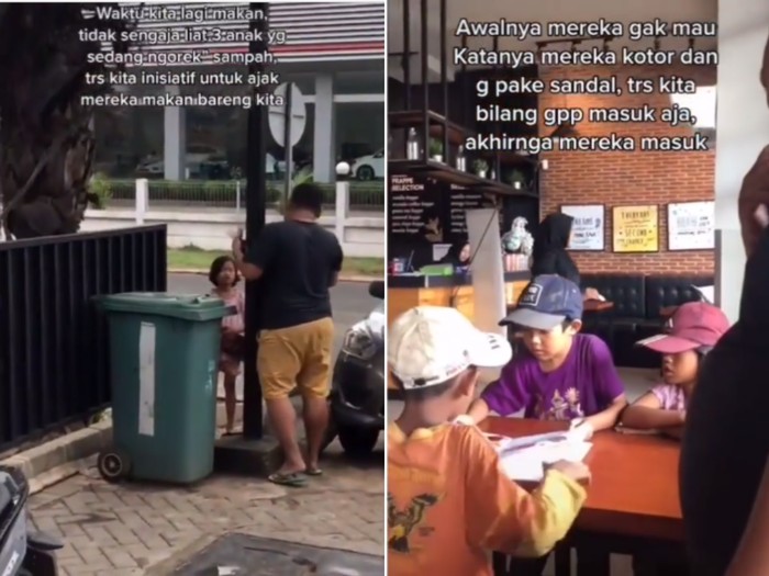 Pria traktir makan pemulung Mulia! Pria Ini Traktir Makan Tiga Bocah Pemulung yang Sibuk Ngorek Sampah
