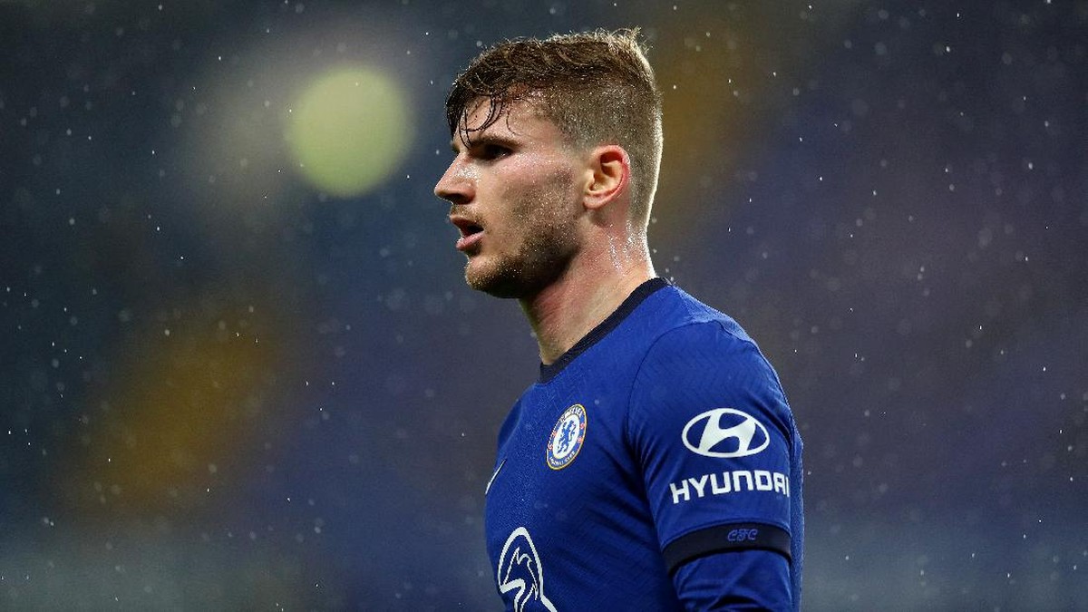 Timo Werner sedang puasa gol bersama Chelsea. (Foto: Catherine Ivill/Getty Images)