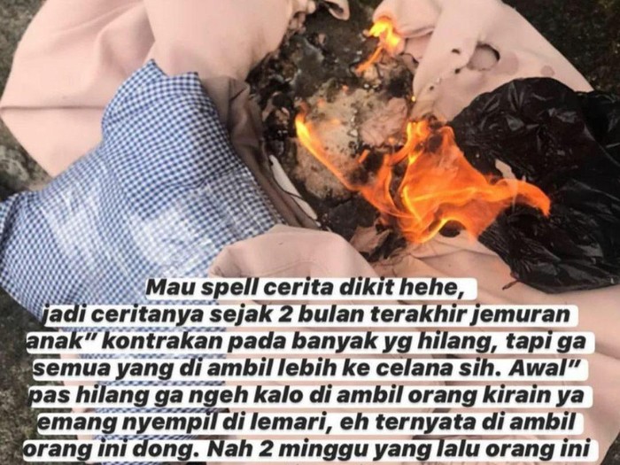 twitter Kasus pelecehan seksual, pelaku mencuri jemuran pakaian dalam wanita di Malang