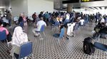 Antrean Panjang Rapid Test Antigen di Bandara YIA Yogya