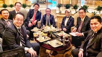 Di Abu Dhabi, BGS ikut dalam rangkaian acara perjanjian investasi dan kerja sama. Diantaranya PLN & Masdar, Pertamina & Mudala, hingga Pertamina & Adnoc. Foto: Instagram budigsadikin