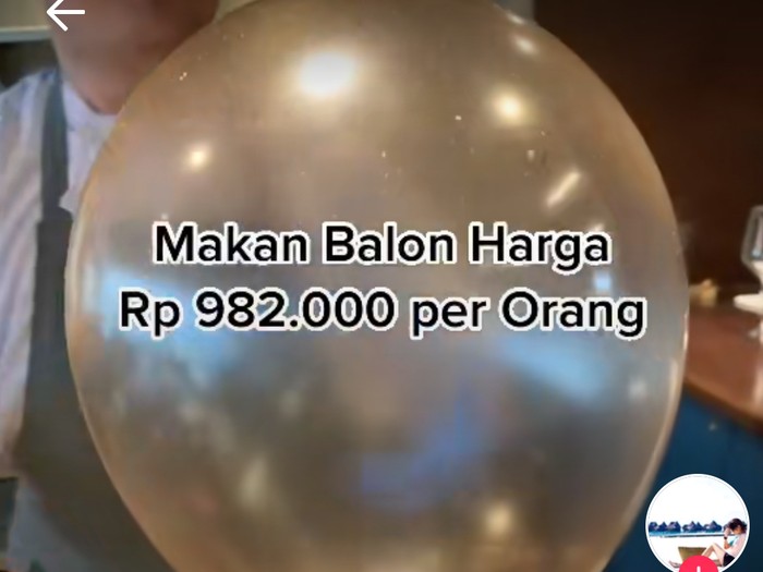 Jajan dan Makan Balon Seharga Rp 1 Juta, Netizen : Mending Makan Pake Jengkol