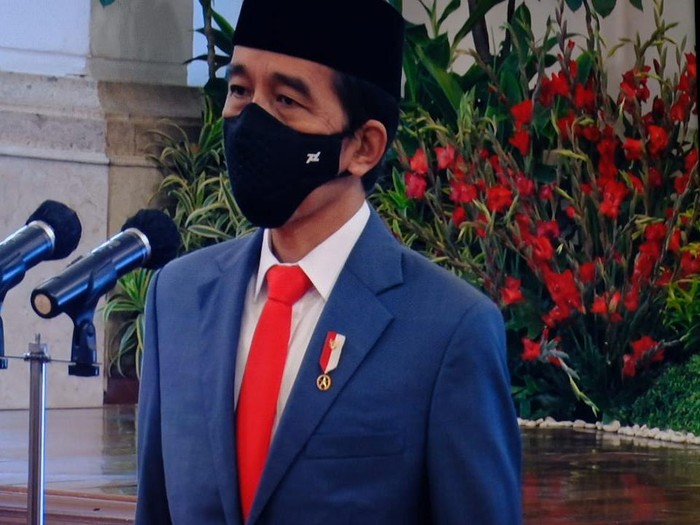 Jokowi lantik 6 menteri dan 5 wamen di Istana Negara (Foto: Andhika/detikcom)