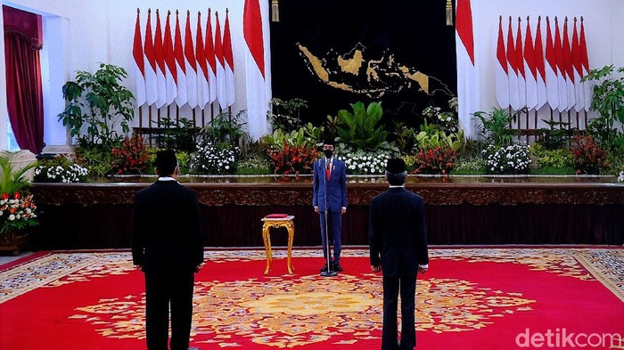 Jokowi lantik Kepala BNN dan Kepala BRG (Andhika/detikcom)