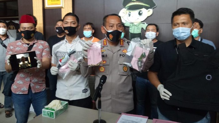 Konferensi pers di Polrestabes Palembang (dok. Istimewa)