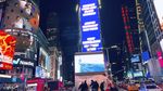 Maruli Terpampang di Time Square New York