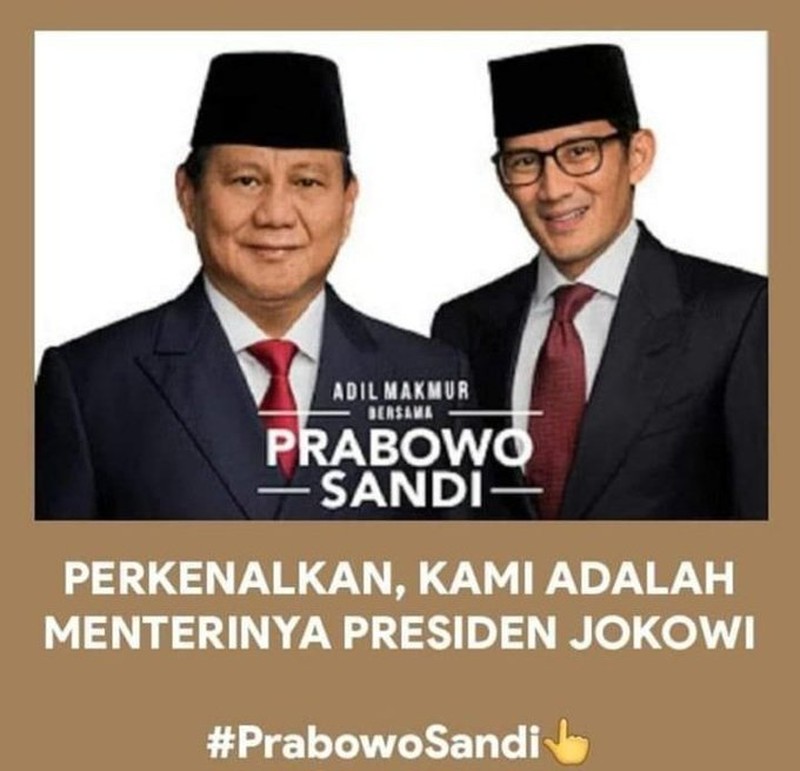 Meme Happy Ending Jokowi - Prabowo