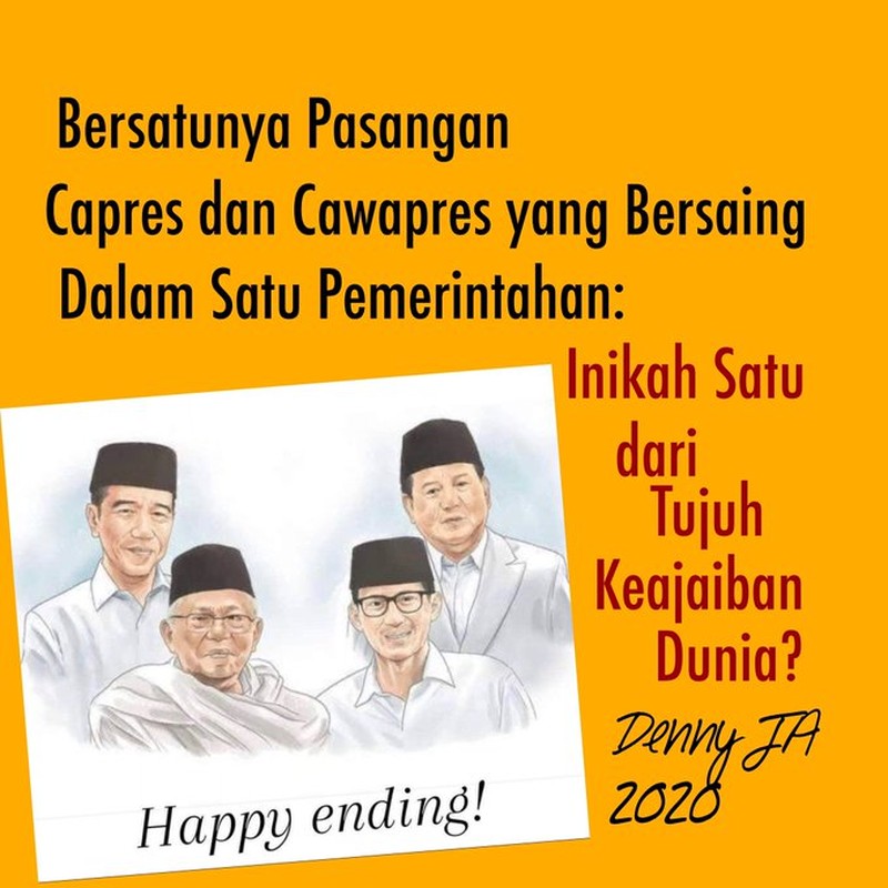 Meme Happy Ending Jokowi - Prabowo