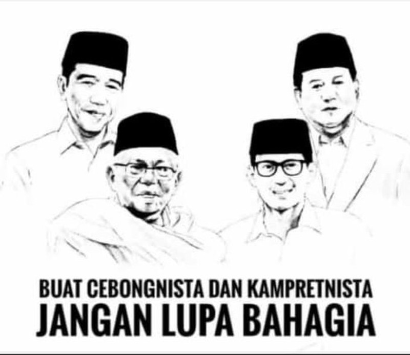 Meme Happy Ending Jokowi - Prabowo