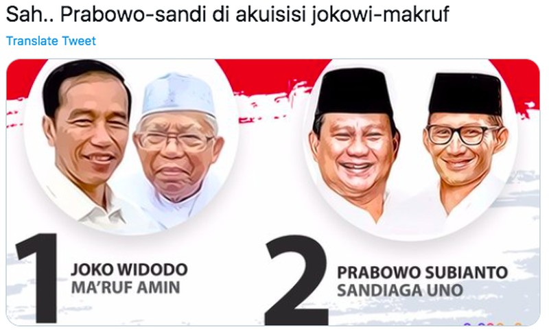 Meme Happy Ending Jokowi - Prabowo
