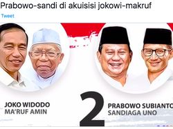 Viral Meme Happy Ending Jokowi-Maruf dan Prabowo-Sandi