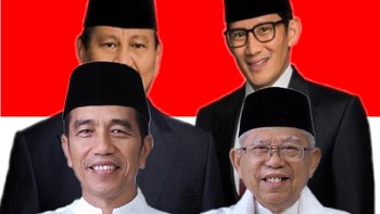 Jokowi-Maruf dan Prabowo-Sandi kini sudah bersatu, banyak netizen senang (Twitter)