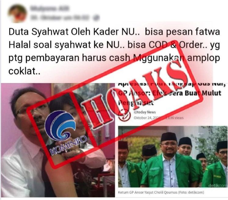 Menag Yaqut Cholil Jadi Sasaran Hoax