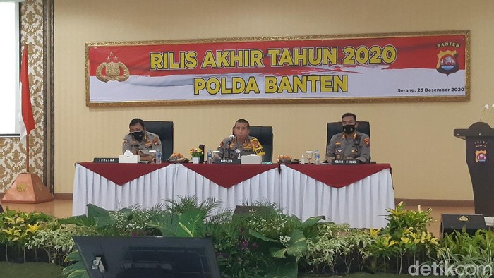 Polda Banten Rilis Akhir Tahun 2020