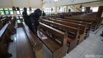 Polisi Sterilisasi Gereja di Wonogiri