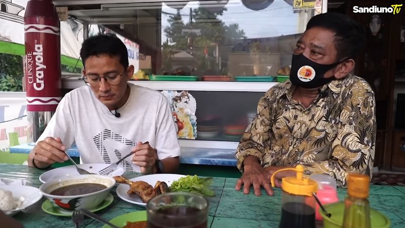 Sandiaga Uno Menparekraf Baru Saat Kulineran