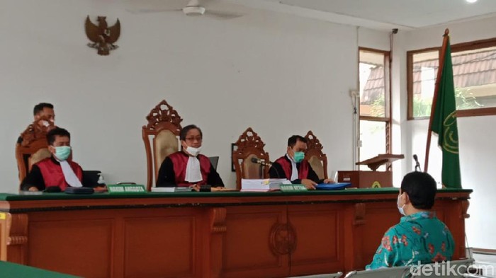 Suasana sidang eks Bupati Bogor Rachmat Yasin.